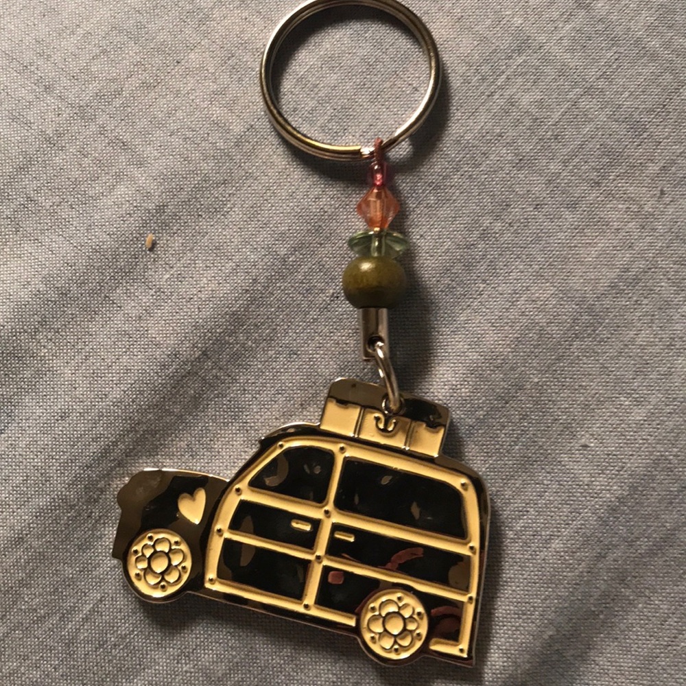 New Natural Life Silver Key Chain